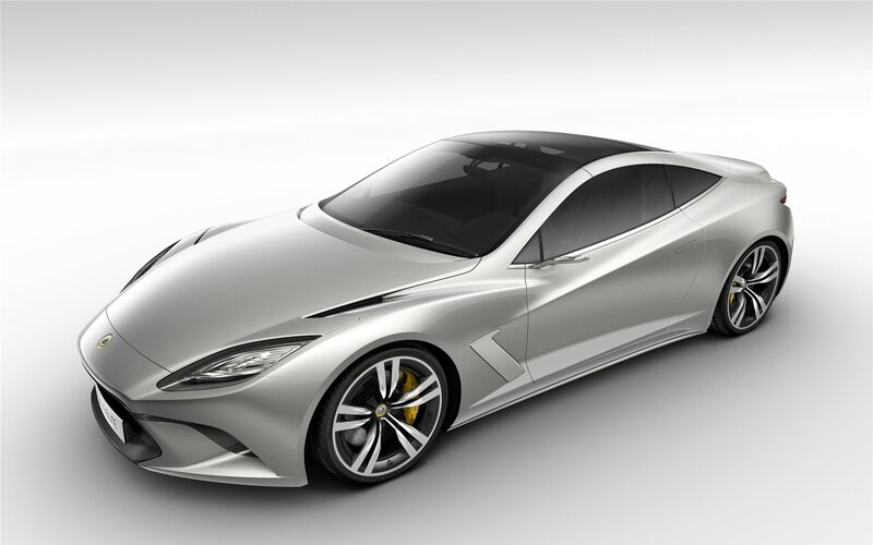 Silver Lotus sports car