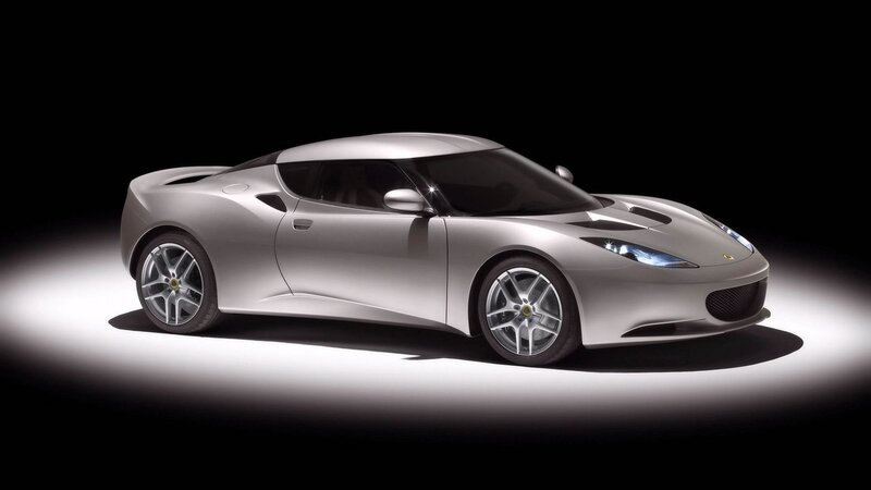 Silver Lotus sports car