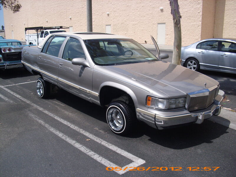 Silver Lowrider Car
