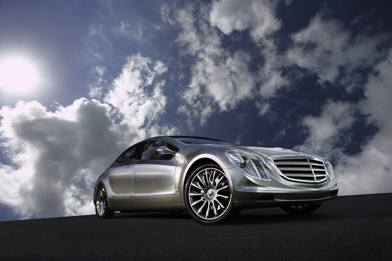 Silver Luxury Car — Dramatic, Afternoon, Photograph