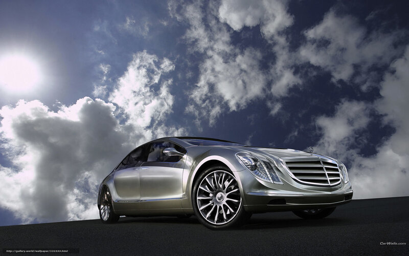 Silver Luxury Car — Dramatic, Afternoon