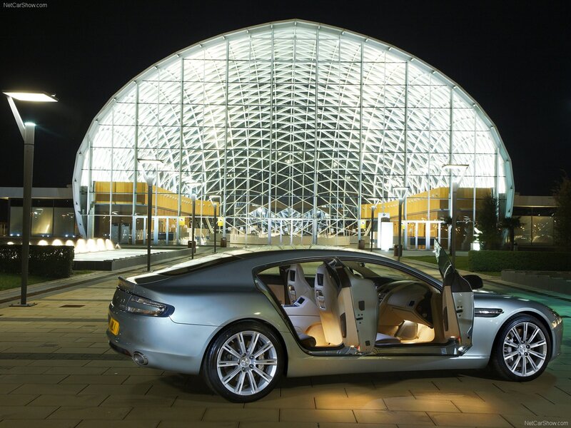 Silver Luxury Car — Dramatic, Night