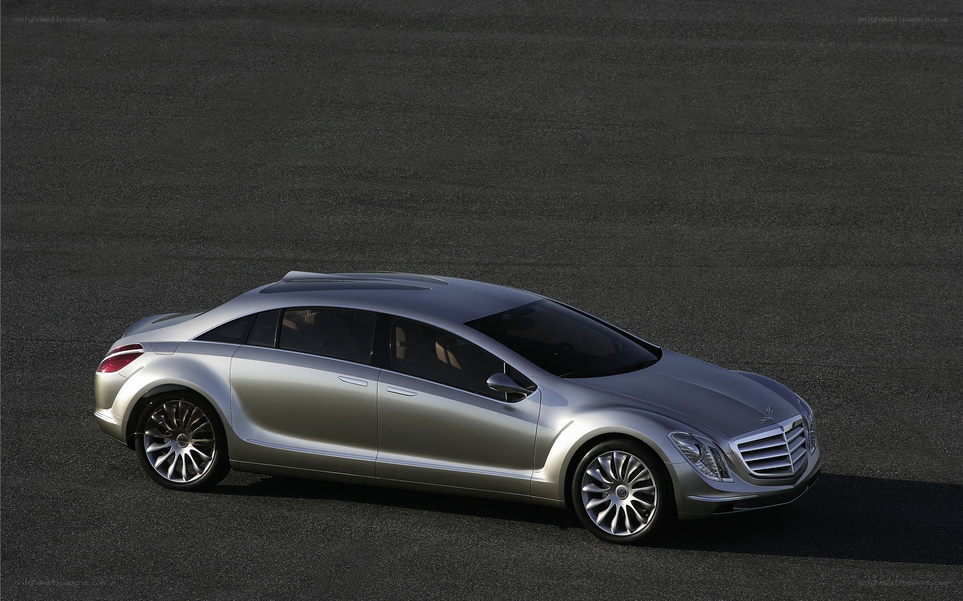 silver luxury concept car