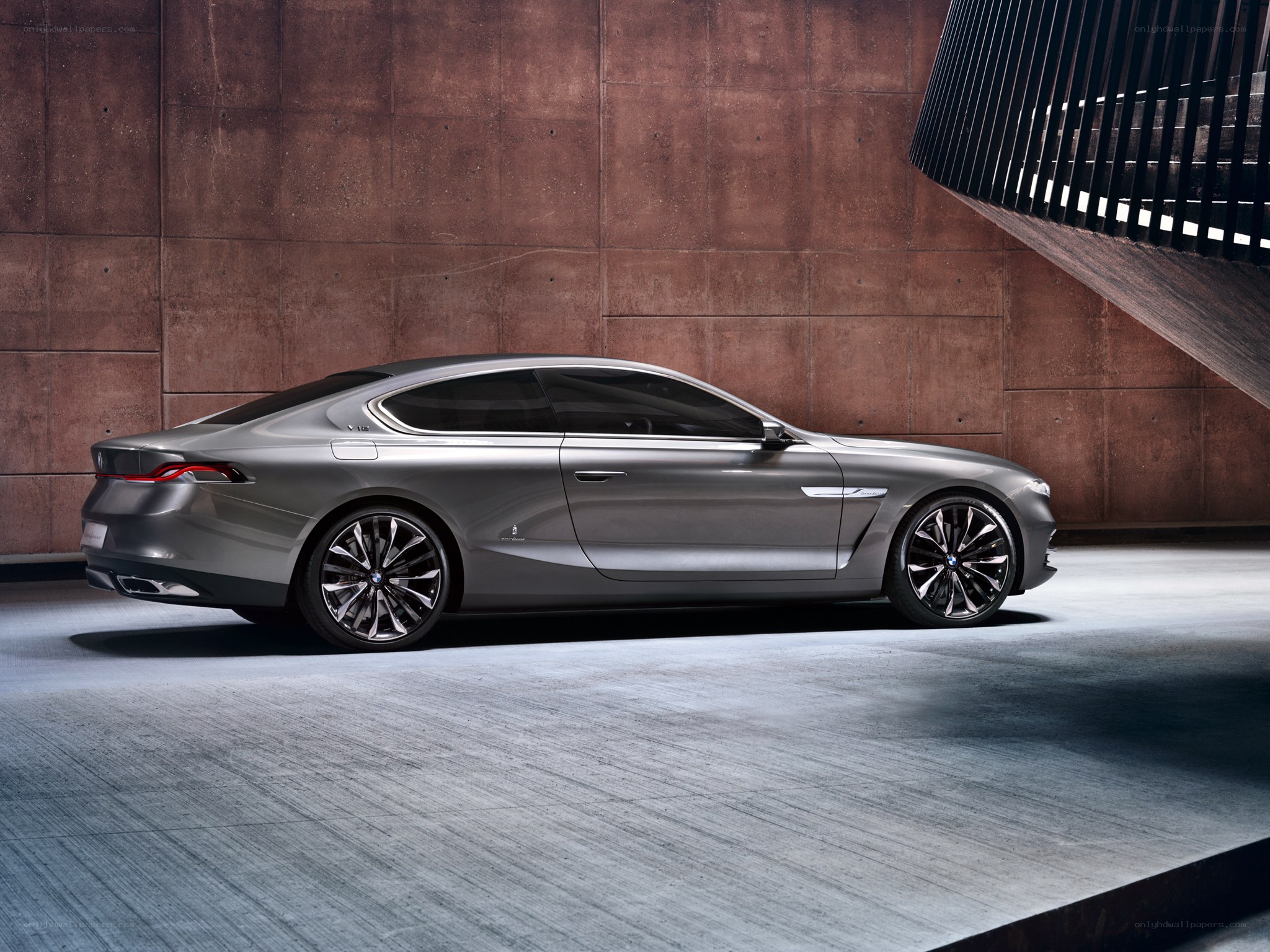 silver luxury coupe concept