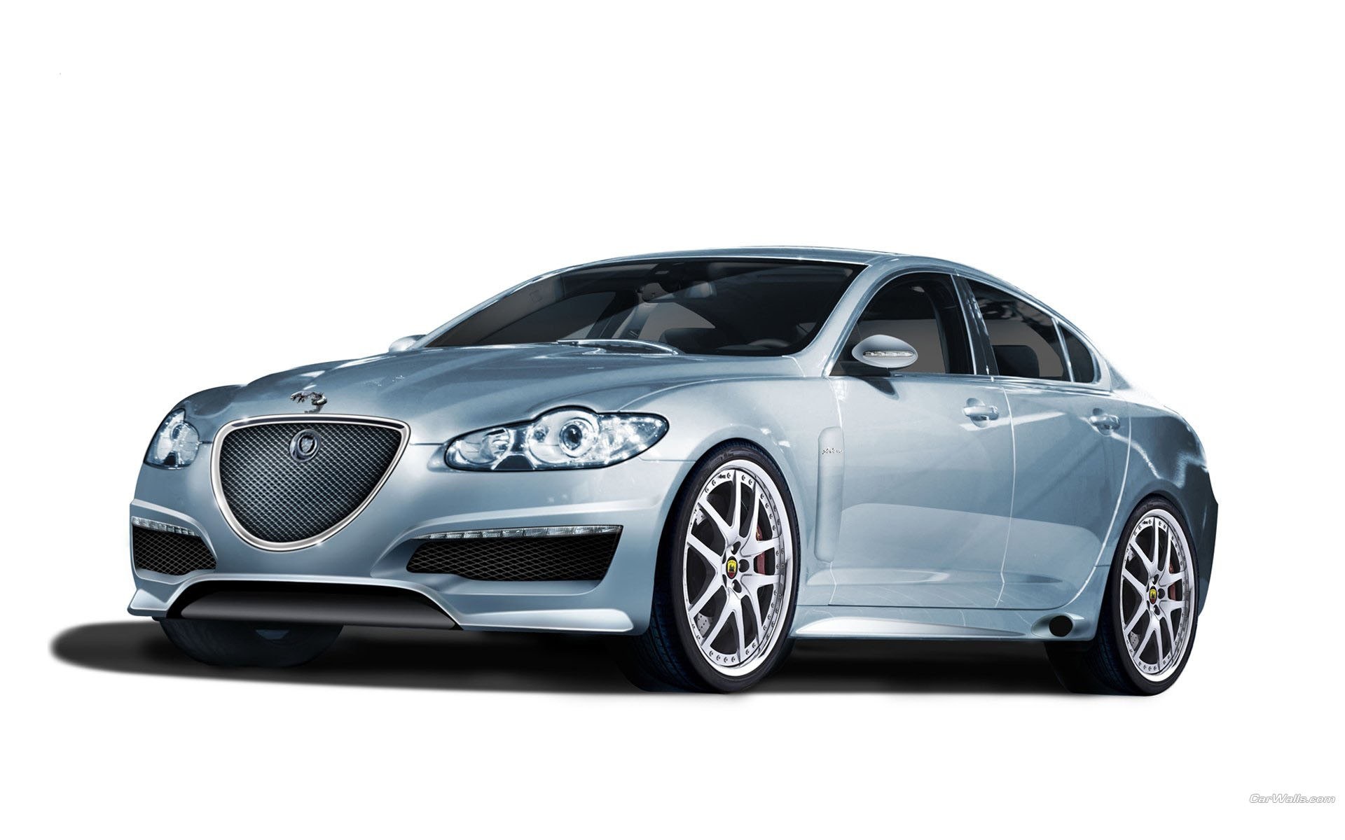 silver luxury sedan