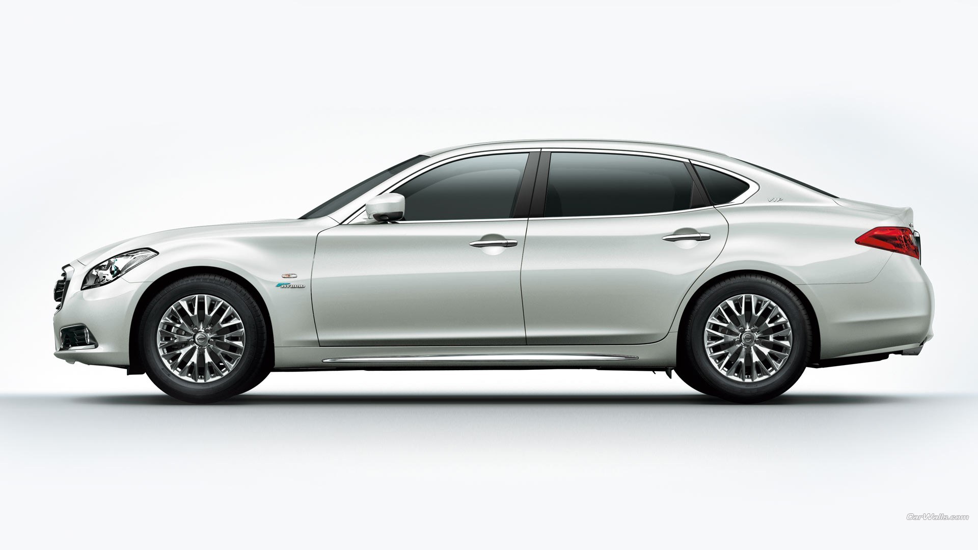 silver luxury sedan