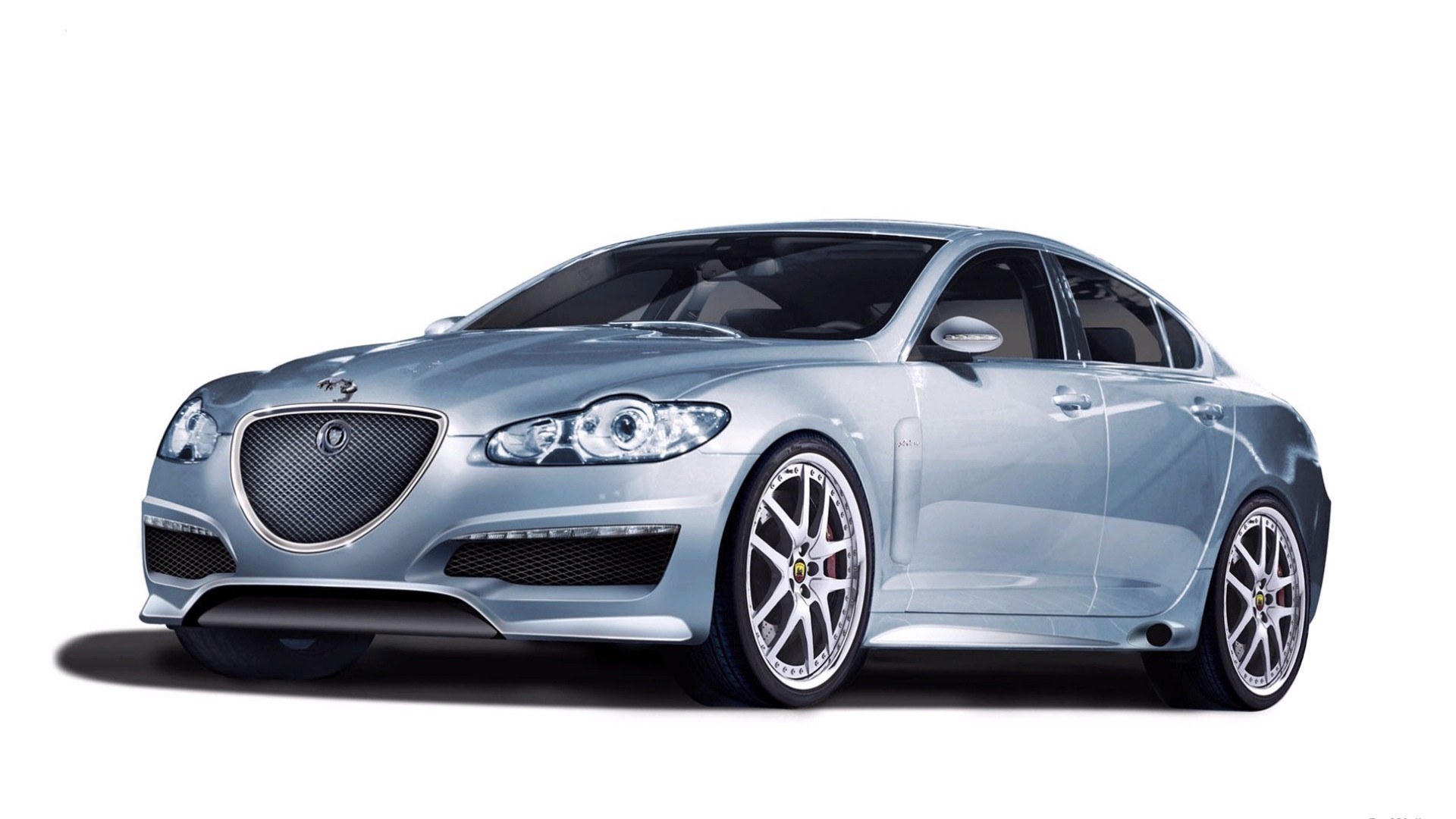 silver luxury sedan car