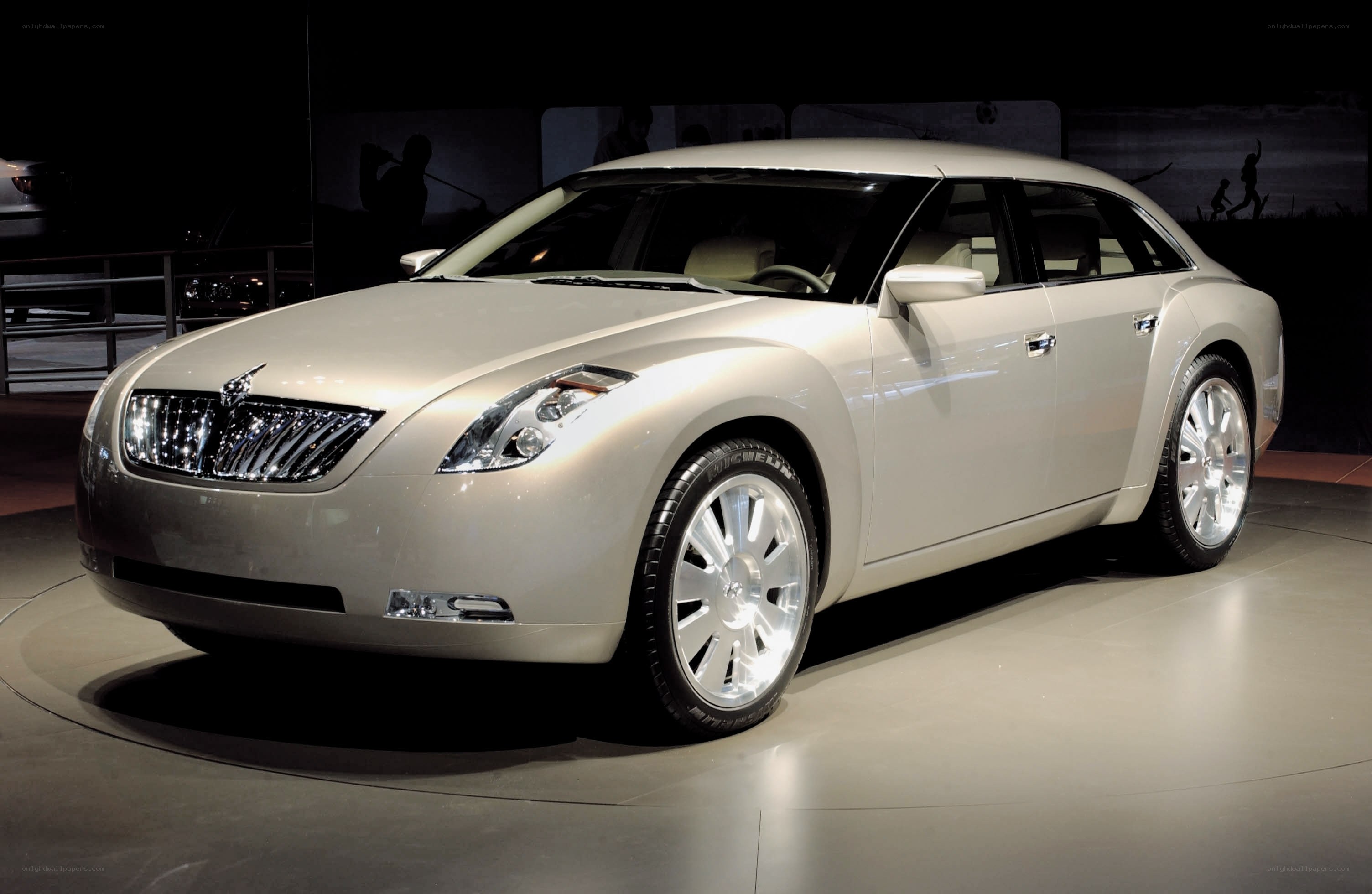 silver luxury sedan concept