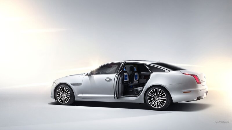 Silver Luxury Sedan — Minimalist