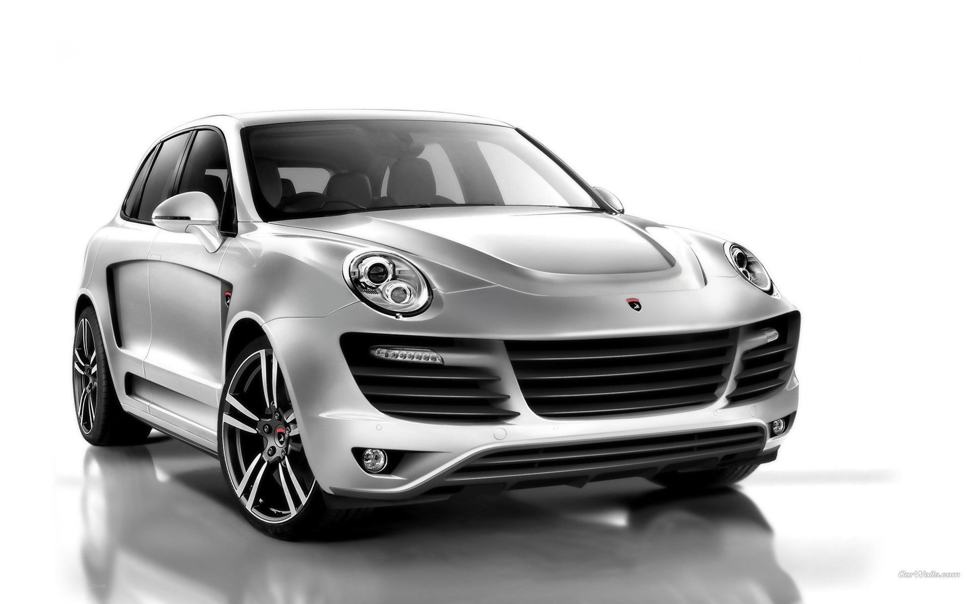 silver luxury suv