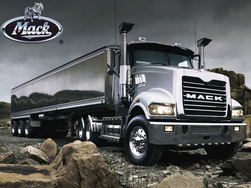 Silver Mack Truck — Gray