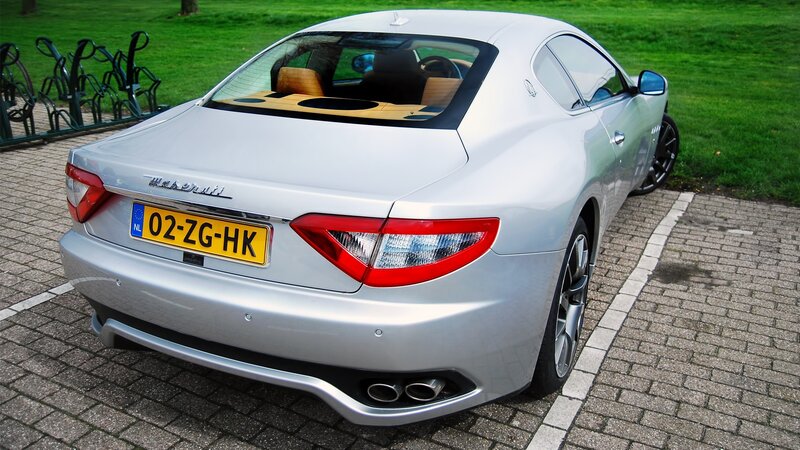 Silver Maserati GranTurismo — Calm, Afternoon