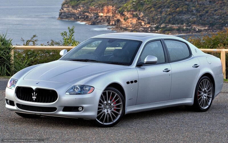 Silver Maserati Sedan — Serene