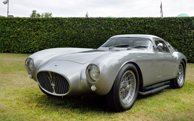 Silver Maserati Sports Car — Calm