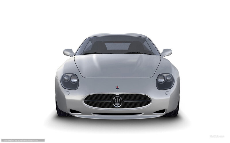 Silver Maserati Sports Car — Neutral