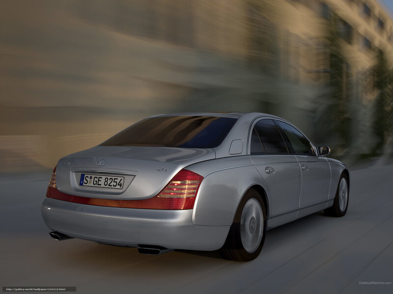 silver maybach in motion