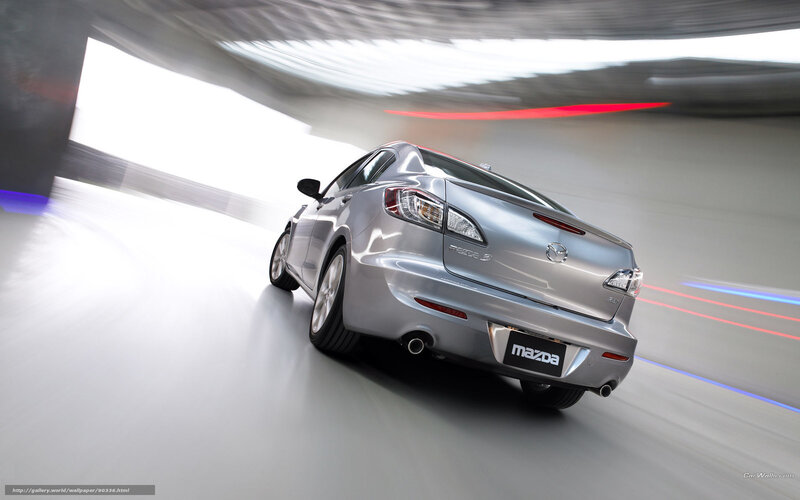 Silver Mazda 3 Sedan — Dynamic, Photograph