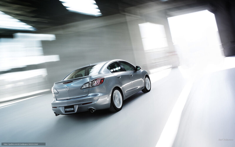 Silver Mazda 3 Sedan — Dynamic