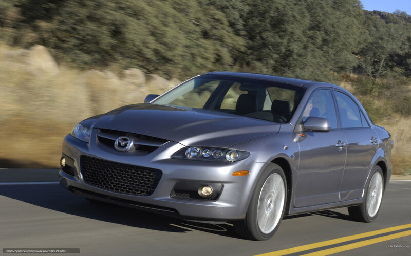 silver mazda 6 in motion