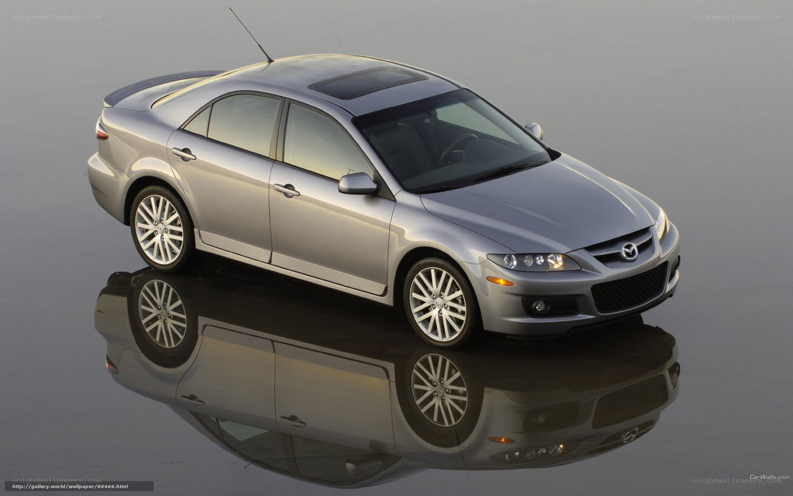 silver mazda 6 sedan