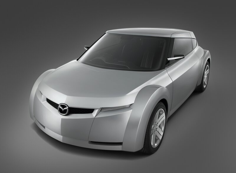 Silver Mazda concept car