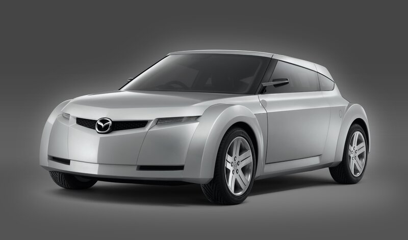 Silver Mazda concept car
