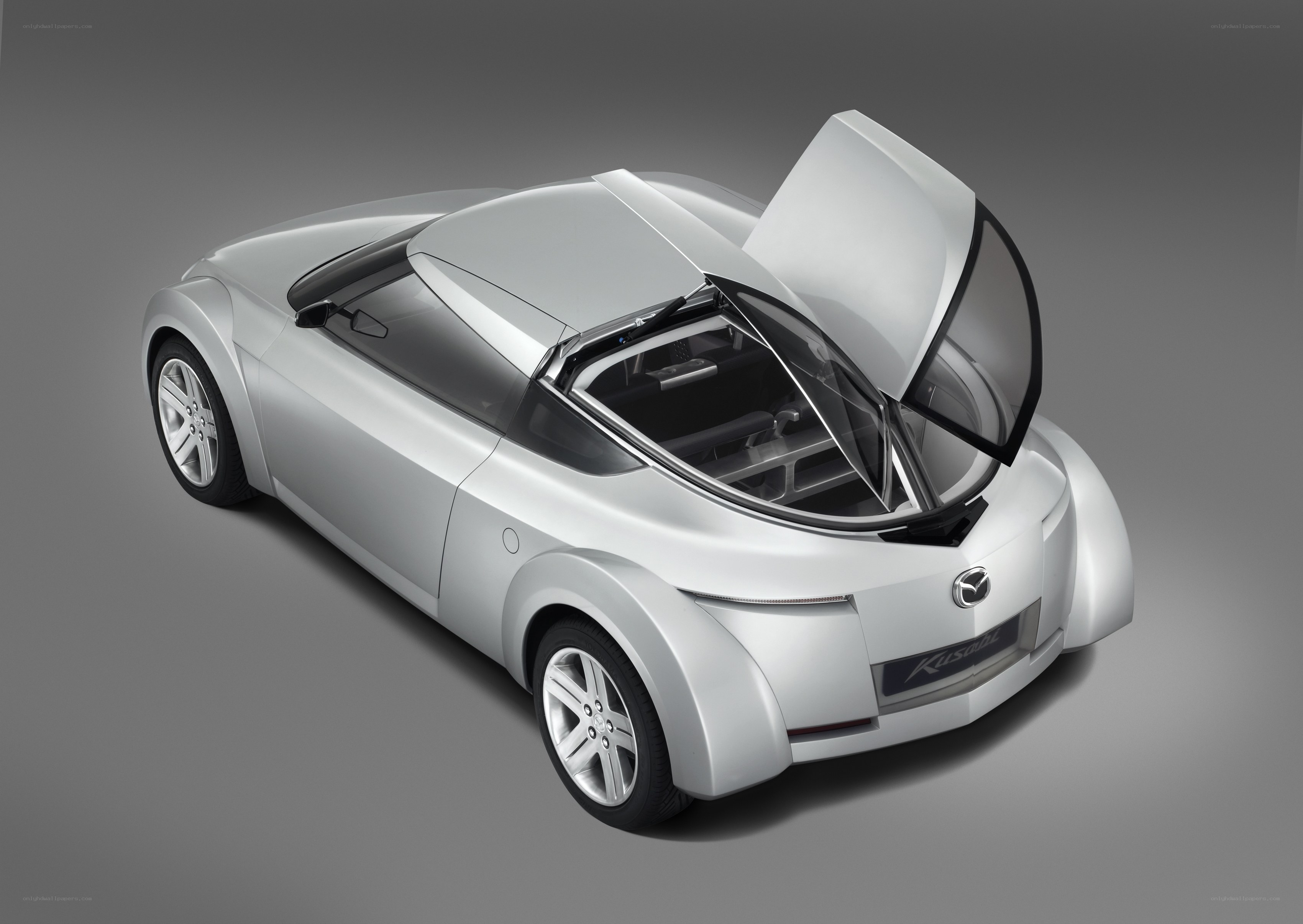 Silver Mazda concept car