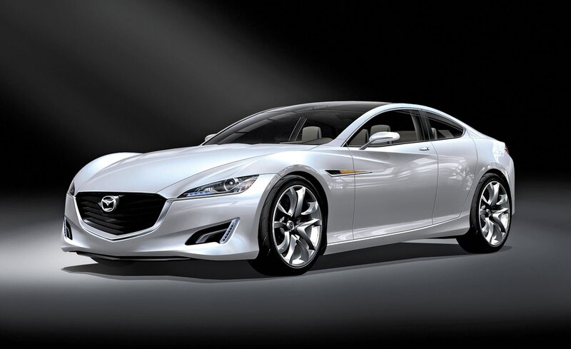 Silver Mazda concept car