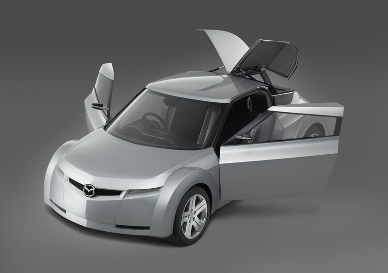 Silver Mazda concept car