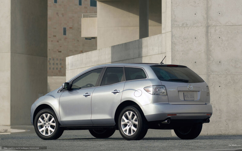 silver mazda cx-7 parked