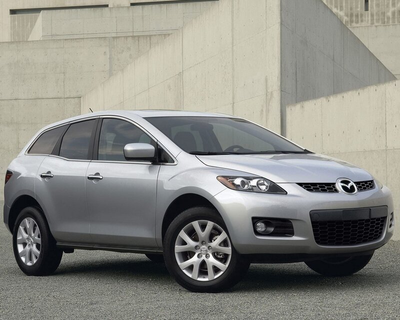 Silver Mazda CX-7 SUV