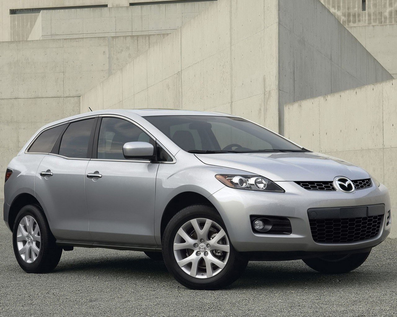 Silver Mazda CX-7 SUV