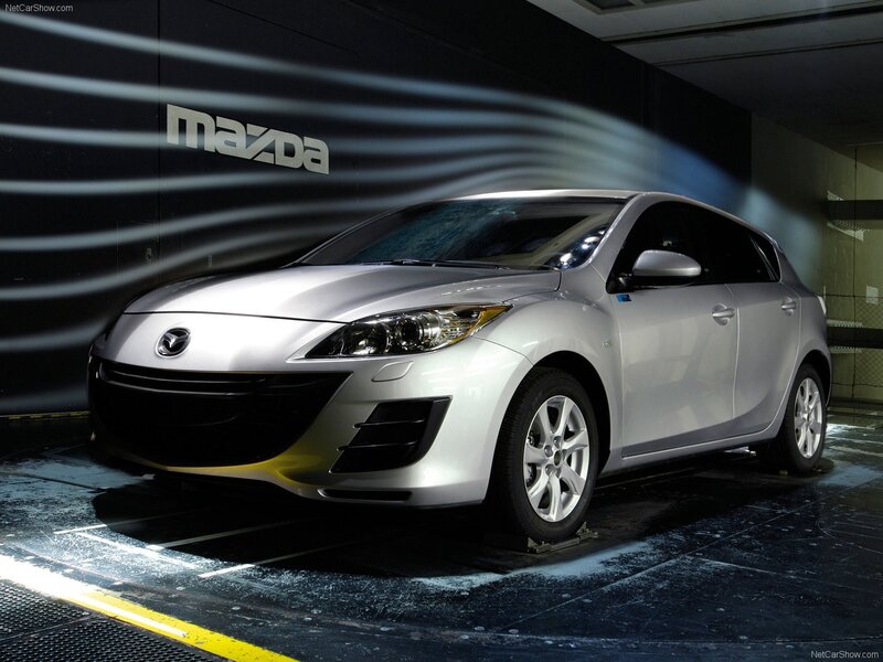 Silver Mazda Hatchback