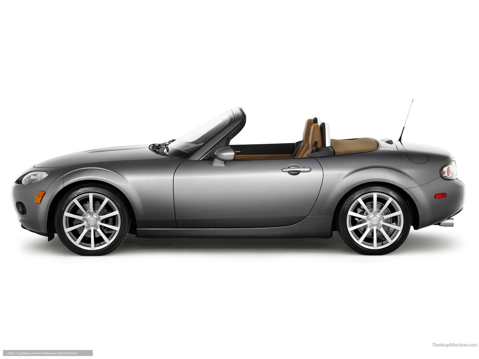silver mazda miata convertible