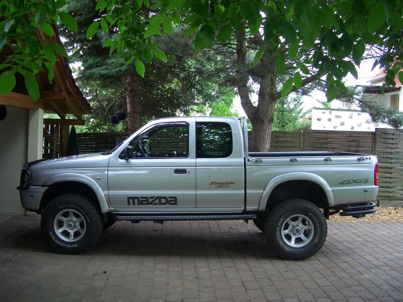 Silver Mazda Pickup Truck