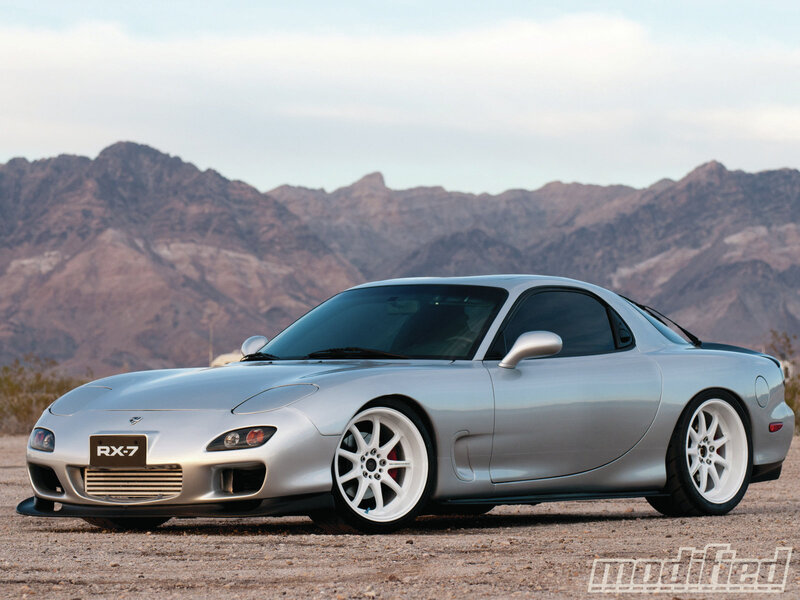 Silver Mazda RX-7