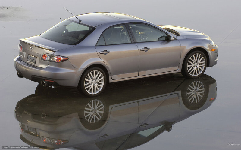 Silver Mazda Sedan