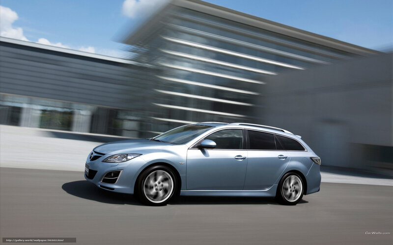 silver mazda station wagon