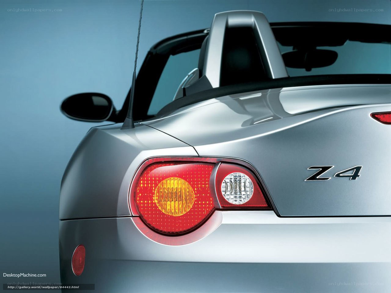 Silver Mazda Z4 rear view