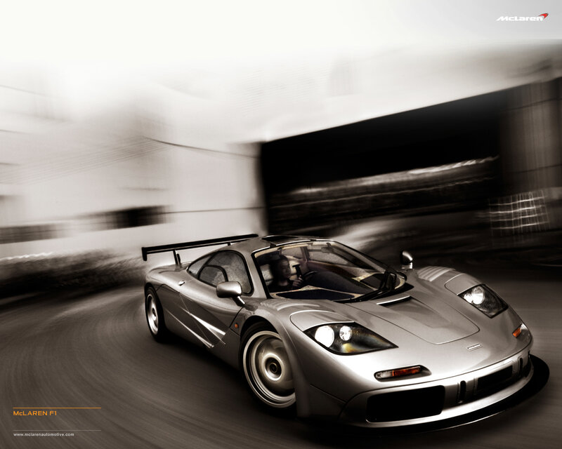 Silver Mclaren F1 Car — Gray