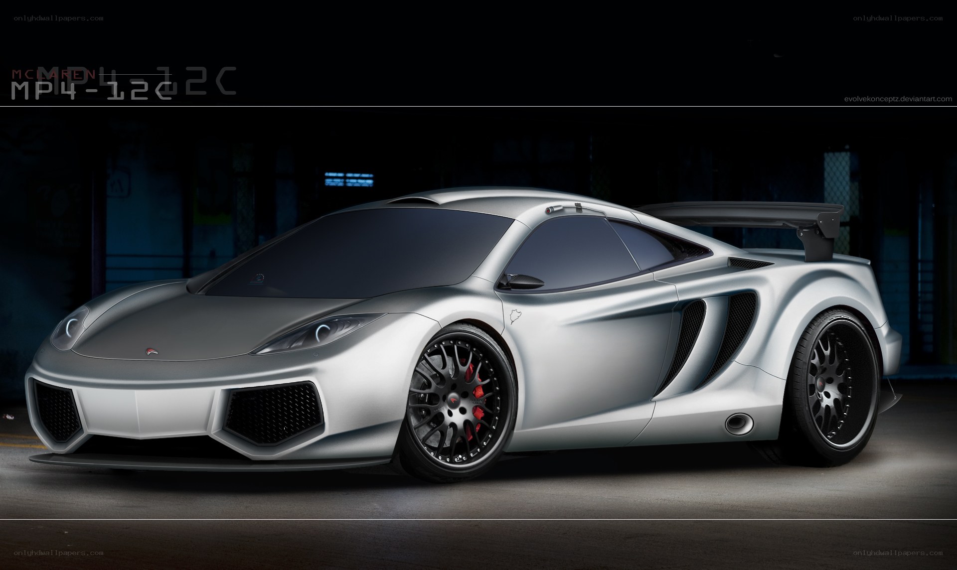 Silver McLaren MP4-12C concept