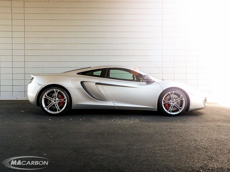 silver mclaren sports car