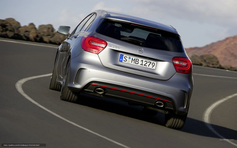 silver mercedes a250 on winding road