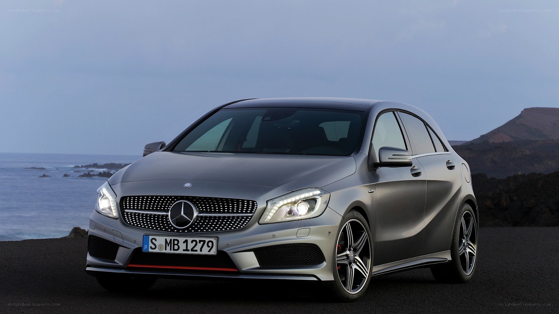 silver mercedes a45 amg