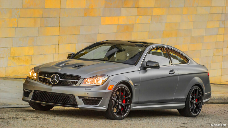 Silver Mercedes-AMG C63 — Gray