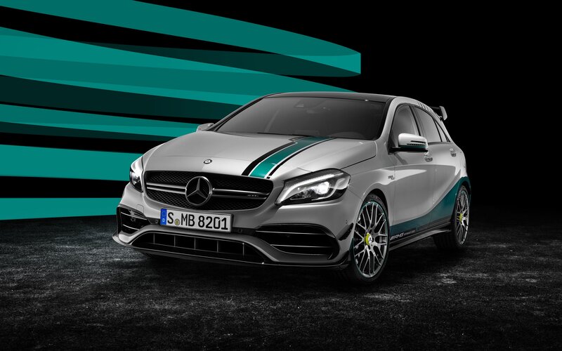 Silver Mercedes-AMG Car — Dramatic, Photograph