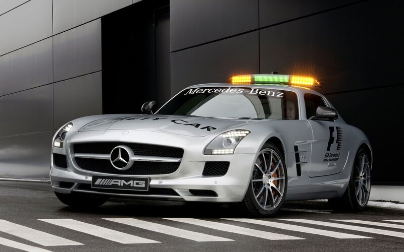 Silver Mercedes-amg Car — Dramatic