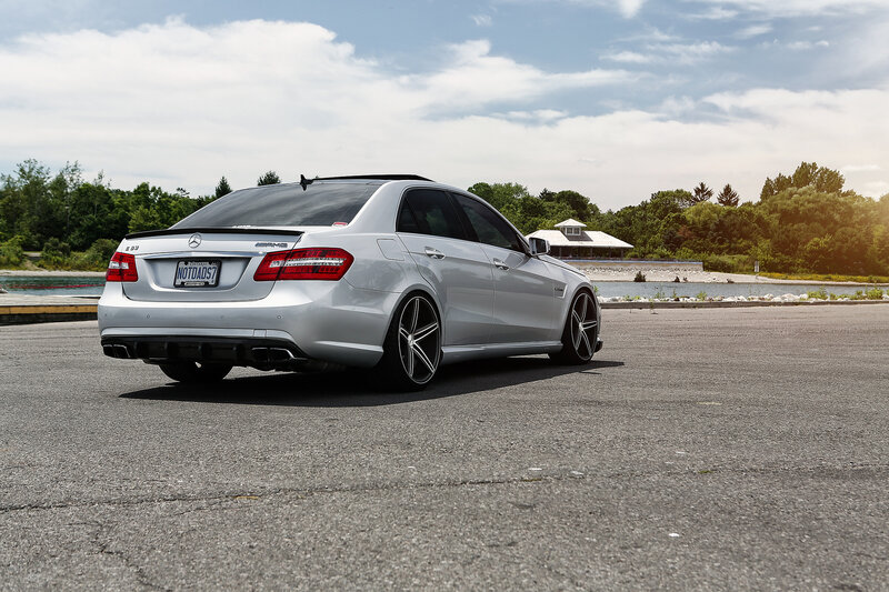 Silver Mercedes-AMG E63 — Serene