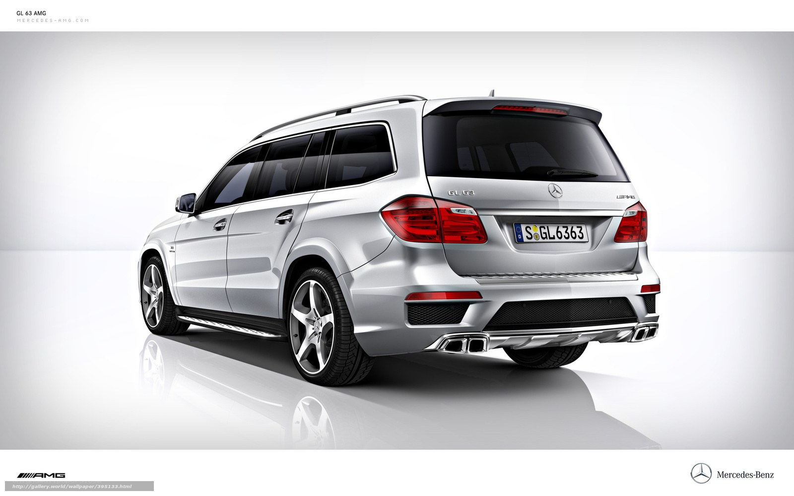 Silver Mercedes-AMG GL 63