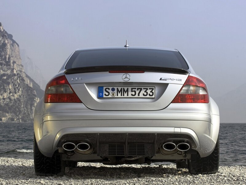 Silver Mercedes-AMG GLK rear view